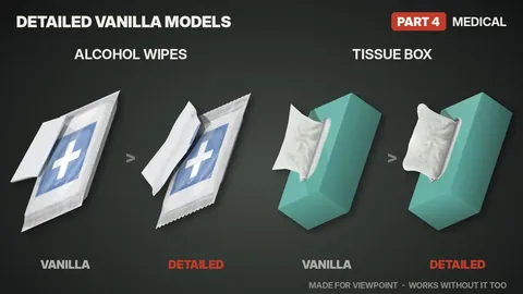 Detailed Vanilla Models - Medical: Realistic 3D Medical Supplies for Project Zomboid
