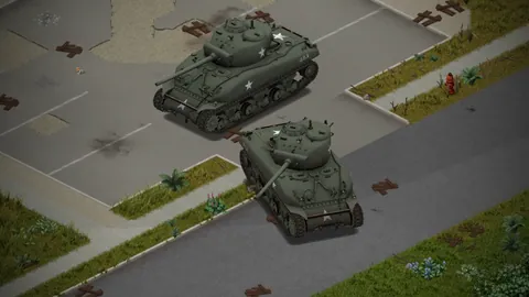 U.S. M4A1 Sherman - Drivable WWII Tank with Functional Cannon and Machine Gun for Project Zomboid