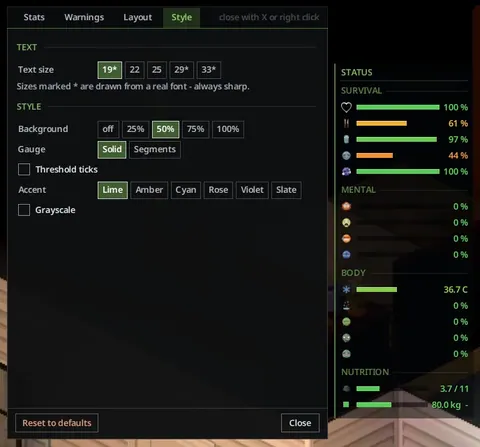 CH Status HUD — Character Stats Without the Guesswork