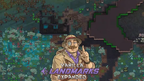 Vanilla Landmarks Expanded - 59 новых достопримечательностей, биомы и исследование мира RimWorld