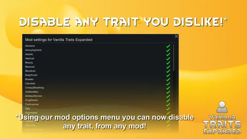 Vanilla Traits Expanded - Больше характера для поселенцев RimWorld