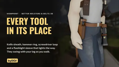 Better Holsters & Belts 3D - Реалистичные кобуры, видимое оружие и улучшенные ремни для Project Zomboid