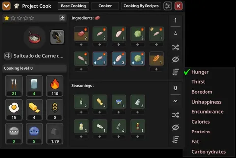 Project Cook — удобное приготовление еды в Project Zomboid