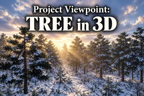 Project Viewpoint: TREE in 3D — объёмные деревья и смена сезонов