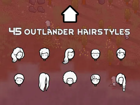 Vanilla Hair Expanded - Новые причёски, бороды и парикмахерский стол для RimWorld