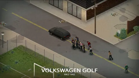 Volkswagen Golf Mk2 - Семь версий и настраиваемая защита для Project Zomboid