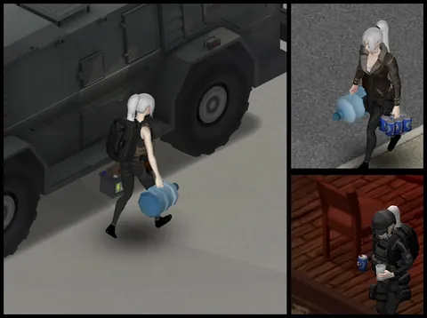 Carry Visible Items - Видимые предметы в руках для Project Zomboid Build 42