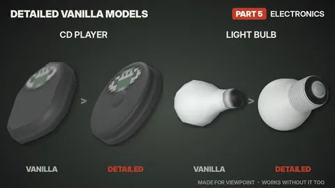 Detailed Vanilla Models - Electronics: Реалистичные 3D-модели электроники, радиоприёмников и телефонов для Project Zomboid