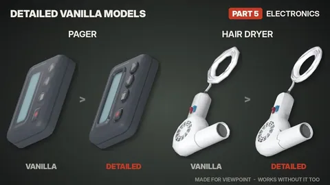 Detailed Vanilla Models - Electronics: Реалистичные 3D-модели электроники, радиоприёмников и телефонов для Project Zomboid