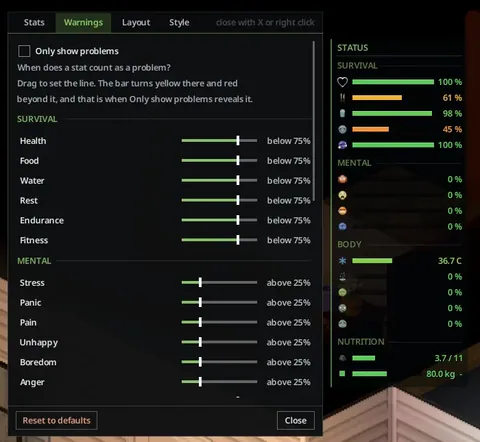 CH Status HUD — Character Stats Without the Guesswork