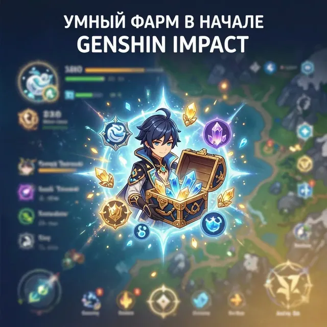 # Smart Farming in Early Genshin Impact - How to gather resources efficiently without getting lost