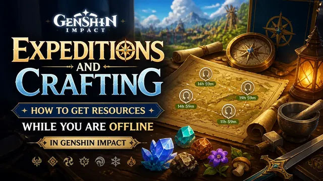 # Expeditions and Crafting - How to get resources while you are offline in Genshin Impact