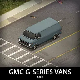 1983 GMC G-Series Vans - Настраиваемые фургоны и версия «Команды А» для Project Zomboid